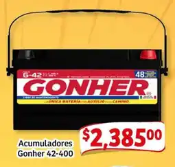 Soriana Mercado Gonher acumuladores 42-400 oferta