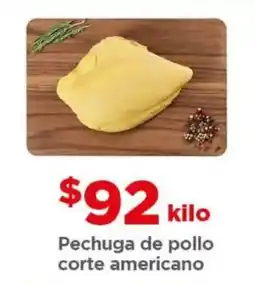 Bodega Aurrerá Pechuga de pollo corte americano oferta