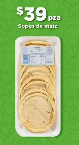 Bodega Aurrerá Sopes de maiz oferta