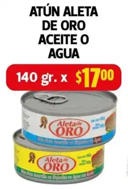 Farmacias Guadalajara Aleta de oro atún aceite o agua oferta