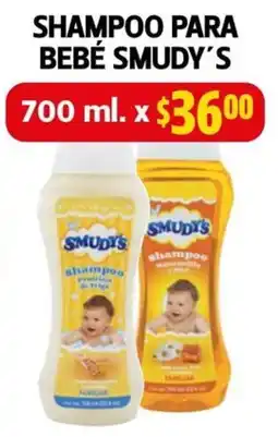 Farmacias Guadalajara Smudy's shampoo para bebe oferta