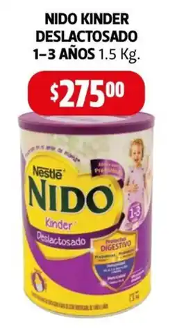Farmacias Guadalajara Nido kinder deslactosado 1-3 años oferta
