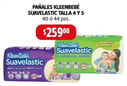 Farmacias Guadalajara Pañales kleenbebé suavelastic talla 4 y 5 oferta