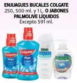 Farmacias Guadalajara Enjuagues bucales colgate o jabones Palmolive líquidos oferta