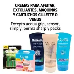 Farmacias Guadalajara Cremas para afeitar, exfoliantes, máquinas y cartuchos Gillette o venus oferta