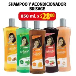 Farmacias Guadalajara Brisage shampoo y acondicionador oferta