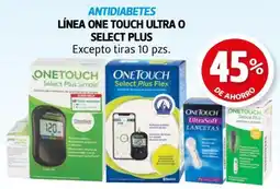 Farmacias Guadalajara Línea one touch ultra o select plus oferta