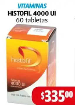Farmacias Guadalajara Histofil 4000 UI oferta