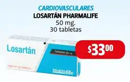Farmacias Guadalajara Pharmalife Losartán 50 mg oferta