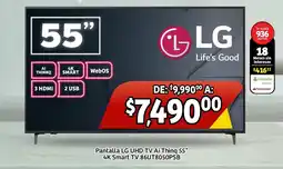 Soriana Mercado LG Pantalla UHD TV AI ThinQ 55" oferta