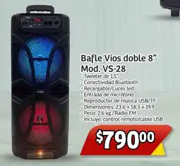 Soriana Mercado Bafle Vios doble 8" Mod. VS-28 oferta