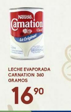 Alsuper Leche evaporada carnation oferta