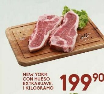Alsuper New york con hueso extrasuave kg oferta