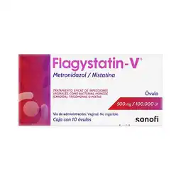 Farmacias Benavides 500 mg Metronidazol + 100,000 UI Nistatina oferta