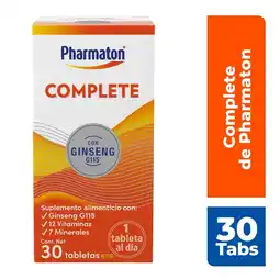 Farmacias Benavides Suplemento Alimenticio con Ginseng G115+Vitaminas y Minerales oferta