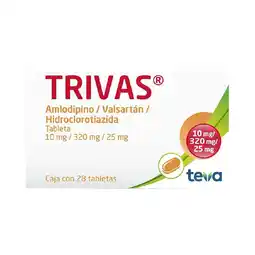 Farmacias Benavides 10 mg Amlodipino/320 mg Valsartán/25 mg Hidroclorotiazida oferta