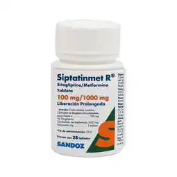 Farmacias Benavides 100 mg Sitagliptina/1000 mg Metformina oferta