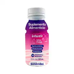 Farmacias Benavides Suplemento Alimenticio Infantil 1 a 10 años Sabor Fresa oferta