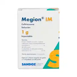 Farmacias Benavides 1 g Ceftriaxona oferta