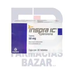 Farmacias Bazar INSPRA IC 50MG 30 TABLETAS oferta