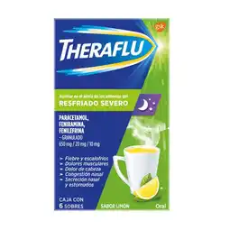 Farmacias Benavides 650 mg Paracetamol/20 mg Feniramina/10 mg Fenilefrina Limón oferta