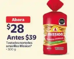 Walmart Mission tostadas norteñas amarillas oferta