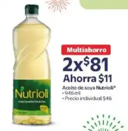 Walmart Nutrioli Aceite de soya oferta