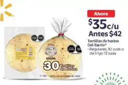 Walmart Del Barrio tortillas de harina oferta