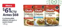 Walmart Chata chilorio p cochinita oferta