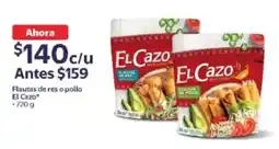 Walmart El Cazo flauta de res o pollo oferta