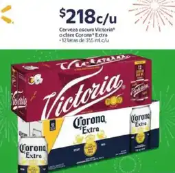 Walmart Victoria o Corona Extra cerveza oscura oferta