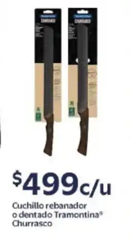 Walmart Churrasco cuchillo rebanador o dentado tramontina oferta