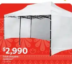 Walmart Jardimex toldo plegable oferta