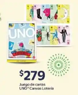 Walmart UNO CanvasLoteria juego de cartas oferta