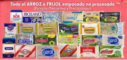 Soriana Híper Todo el arroz o frijol empacado no procesado oferta
