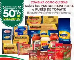Soriana Híper Todas las pastas para sopa o pures de tomate oferta