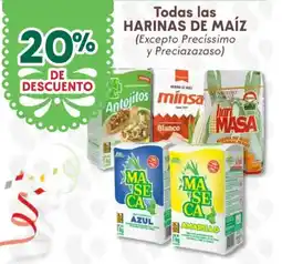 Soriana Híper Todas las harinas de maíz oferta