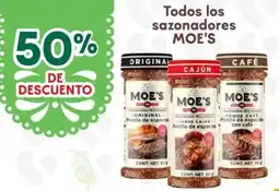 Soriana Híper Todos los sazonadores moe's oferta