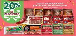 Soriana Híper Todos los tocinos, chorizos y salchichas para asar empacados oferta