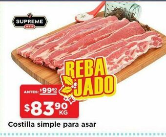 HEB Costilla simple para asar oferta