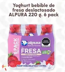 Soriana Híper Yoghurt bebible de fresa deslactosado alpura oferta