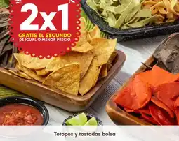 Soriana Híper Totopos y tostadas bolsa oferta