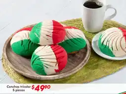 Soriana Híper Conchas tricolor oferta