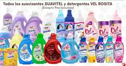 Soriana Híper Todos los suavizantes suavitel y detergentes vel rosita oferta