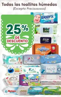 Soriana Híper Todas las toallitas húmedas oferta