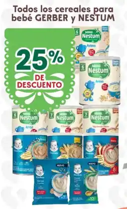 Soriana Híper Todos los cereales para bebé gerber y nestum oferta