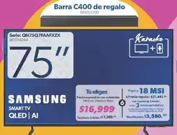 Sam's Club Samsung Smart TV 75" oferta