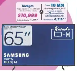 Sam's Club Samsung Smart TV 65" oferta
