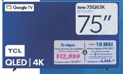 Sam's Club TCL Smart TV 75" oferta