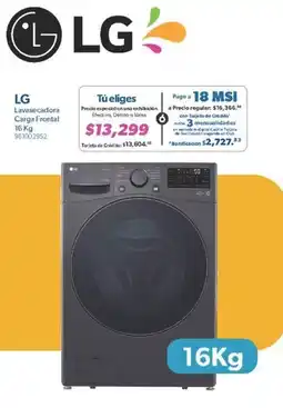Sam's Club LG Lavasecadora Carga Frontal 16 kg oferta